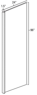 Knotty Hickory Shaker Refrigerator End Panel