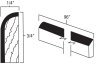 Butterscotch Shaker 8' Scribe Molding