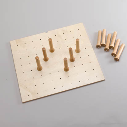 Trimmable Wood Peg Drawer System w/ 9 pegs