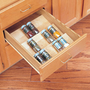 Trimmable Wood Spice Drawer Insert (22" to 3")