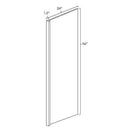 White Shaker Refrigerator End Panel