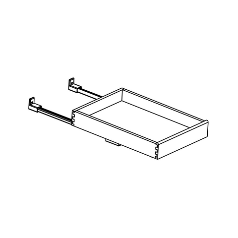 Bennett Rustic Slab 24" Rollout Tray Assembled