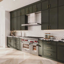 CK - Slim Shaker Aberdeen Green Kitchen Cabinets