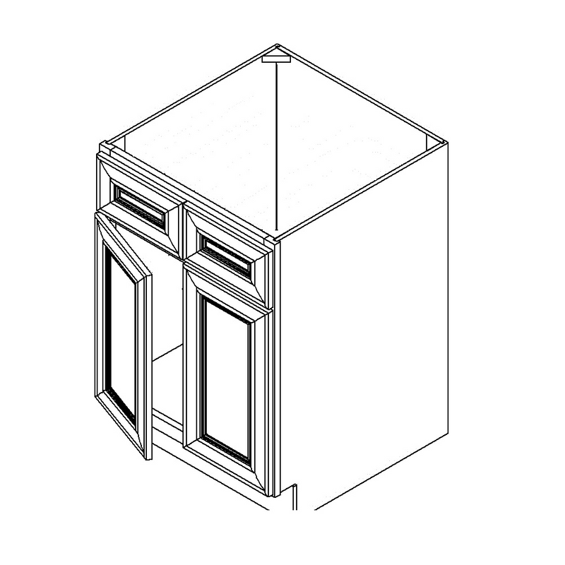 Toffee Shaker 42" Sink Base Cabinet