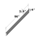 Graphite Shaker Scribe Molding W96" X H0.75" X D0.25"