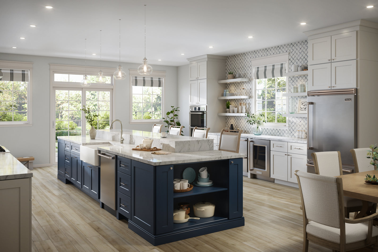 Ridgeline Navy Shaker Cabinets