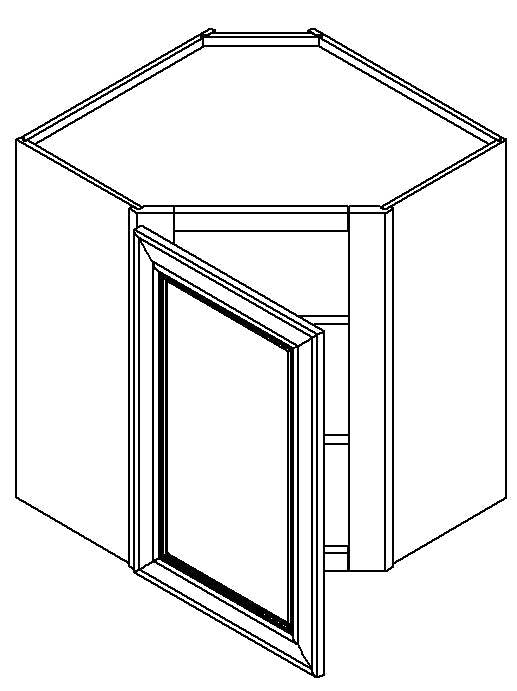 Sterling 27" x 36" Diagonal Corner Wall Cabinet Pre-Assembled