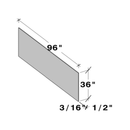 Graphite Shaker Side Panel W0.5" X H96" X D36"