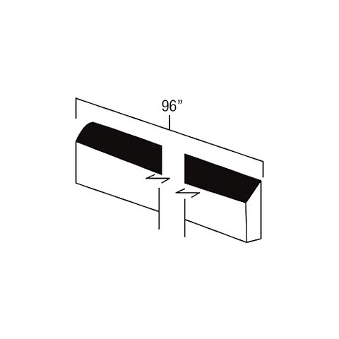 White Shaker 8' Scribe Molding
