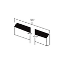 White Shaker 8' Scribe Molding