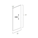 Knotty Hickory Shaker 36" W x 96" H Stained Plywood