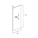 White Shaker 36" x 96" Stained Plywood