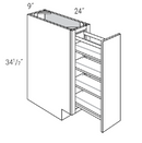 Stone Shaker 9" Full Height Door Base Cabinet with Pullout