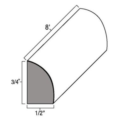Prescott Mercury 8' Shoe Moulding