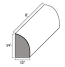 Platinum Shaker 8' Shoe Moulding Pre-Assembled