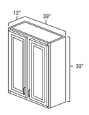 Bristol Chocolate 39" W x 30" H Wall Cabinet