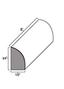 Glazed Mocha 8' Shoe Moulding