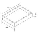 Winchester Grey 15" Roll Out Tray Pre-Assembled
