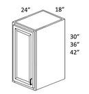 West Point Grey 42" Single Door Wall Cabinet Pre-Assembled