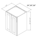 West Point Grey 36" W x 42" H Double Door Wall Cabinet Pre-Assembled