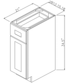 West Point Grey 18" Vanity Base