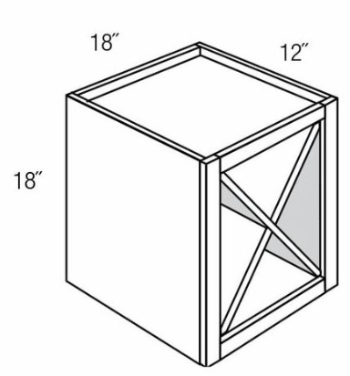 Winchester Grey 18" Wine Storage Cube