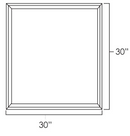 West Point Grey 30" x 30" Wall Cabinet Plain Glass Doors Pre-Assembled