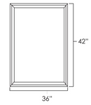 West Point Grey 36" x 42" Wall Cabinet Plain Glass Doors Pre-Assembled