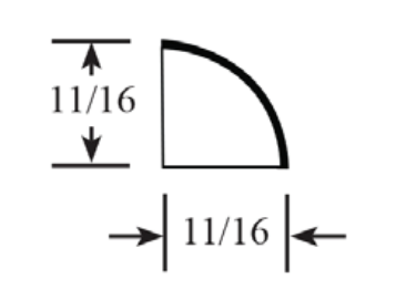 Glenwood Shaker Quarter Round Molding