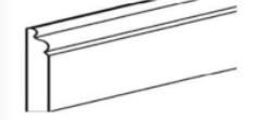 Toffee Shaker 8' Base Board Molding