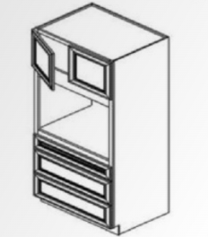 Toffee Shaker 31.5" x 96" Universal Oven Cabinet