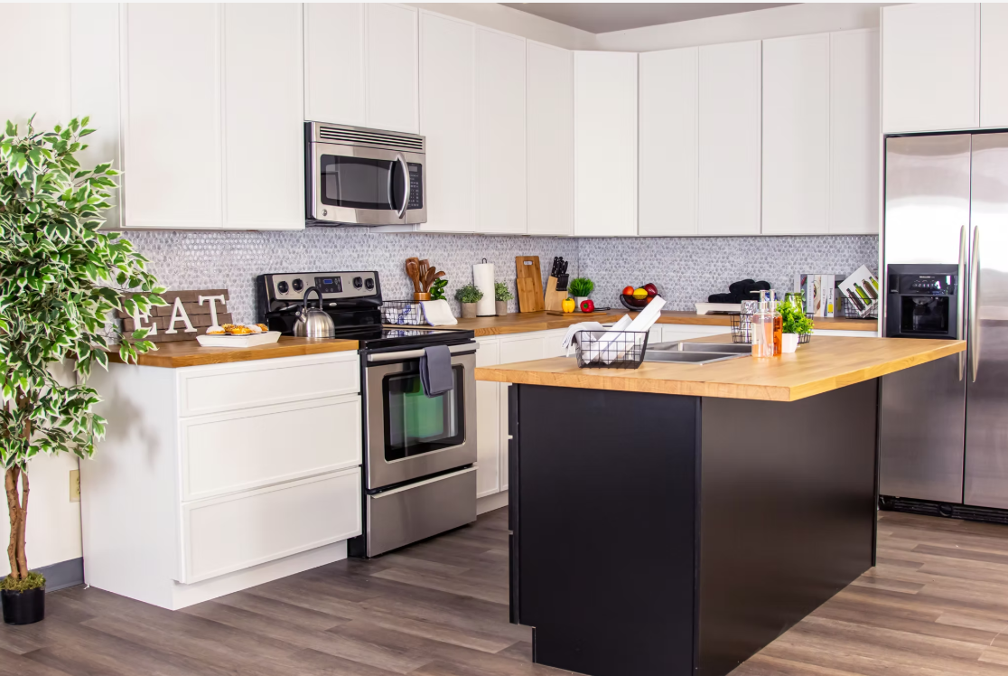 Arctic White Slim Shaker Kitchen Cabinets - Arctic White Slim Shaker Cabinets