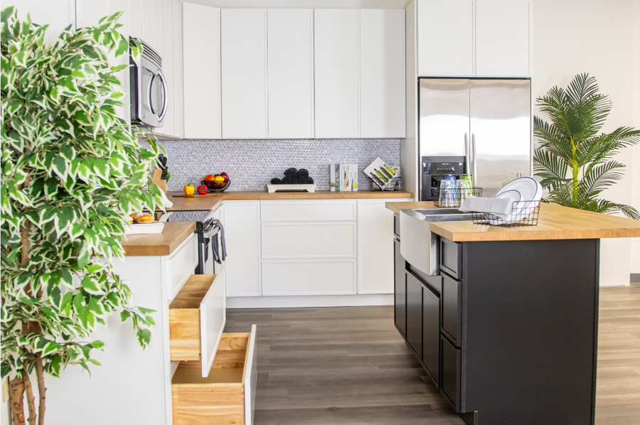 Haven Cashmere White RTA Kitchen Cabinets