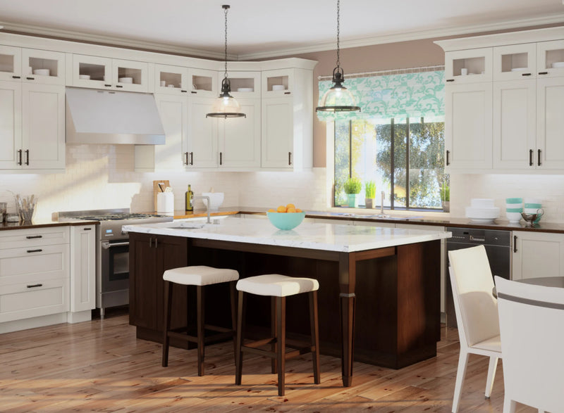 CK - Shaker Antique White Cabinets