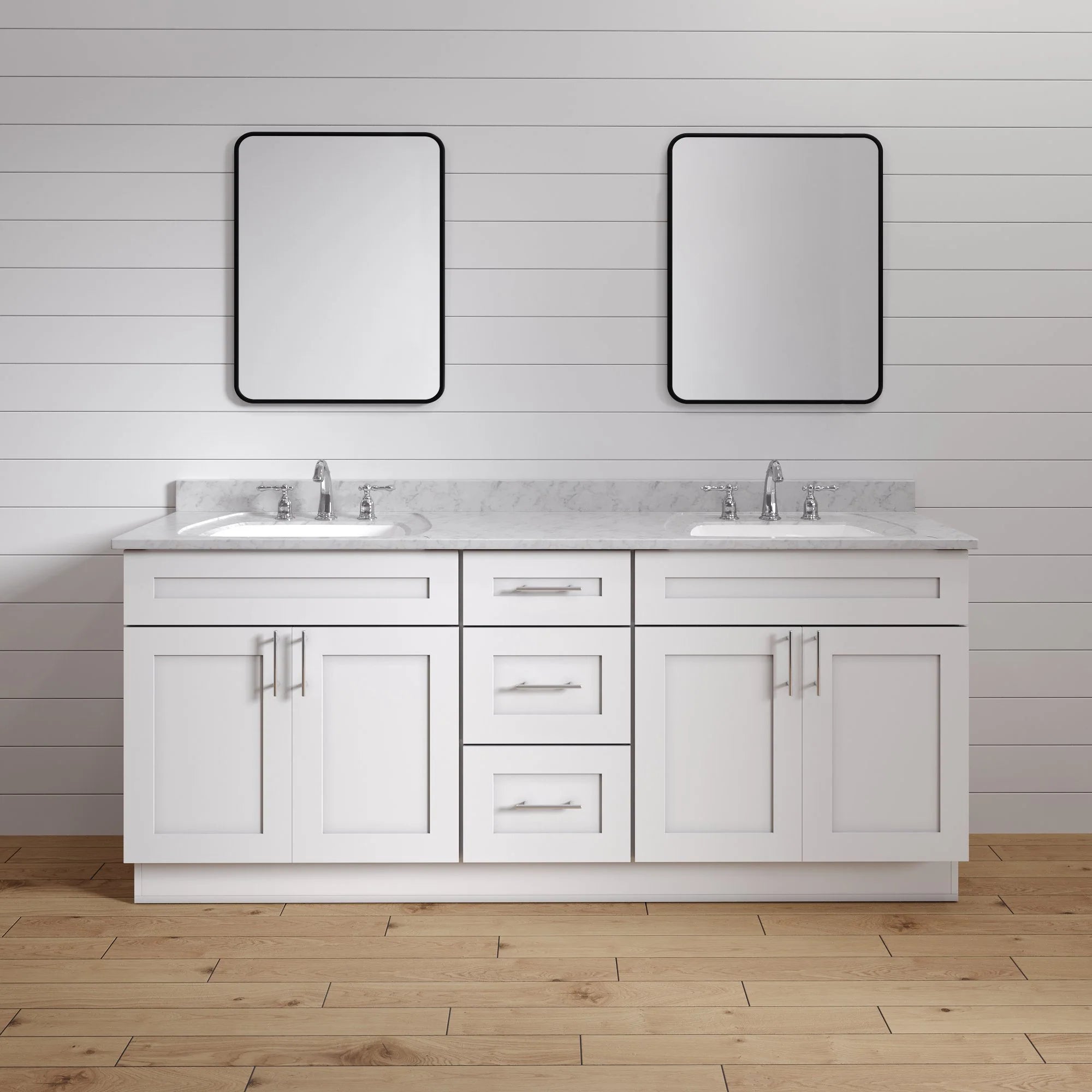 Shaker White Vanities Pre-Assembled - Shaker White Vanities Pre-Assembled