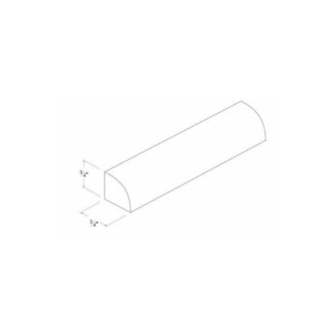 Shaker Aberdeen Green Shoe Moulding - 96"W x 11/16"H x 11/15"D