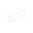 Shaker Aberdeen Green Shoe Moulding - 96"W x 11/16"H x 11/15"D