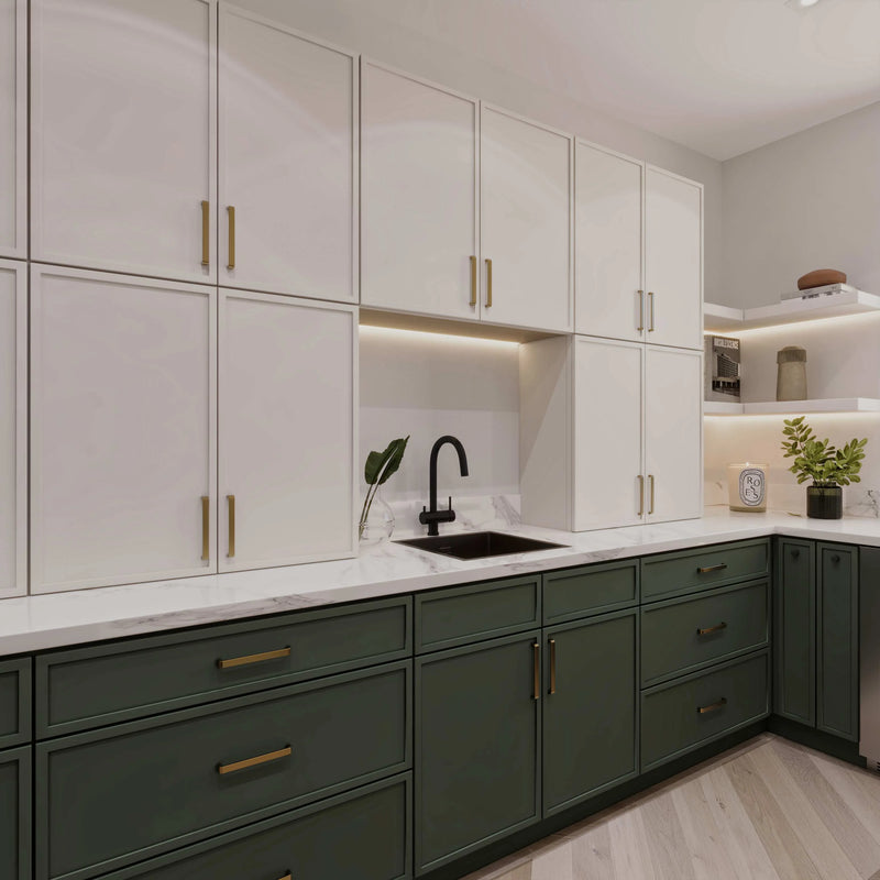 CK - Slim Shaker White Dove Kitchen Cabinets
