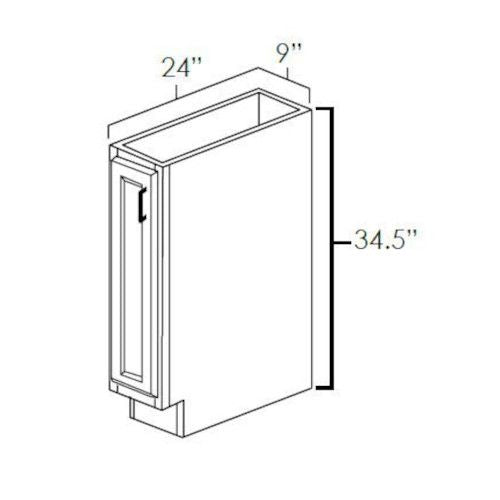 Aspen White 9" Full Height Door Base