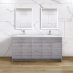 Torino Grey Wood Vanities - Torino Grey Wood Bathroom Vanities