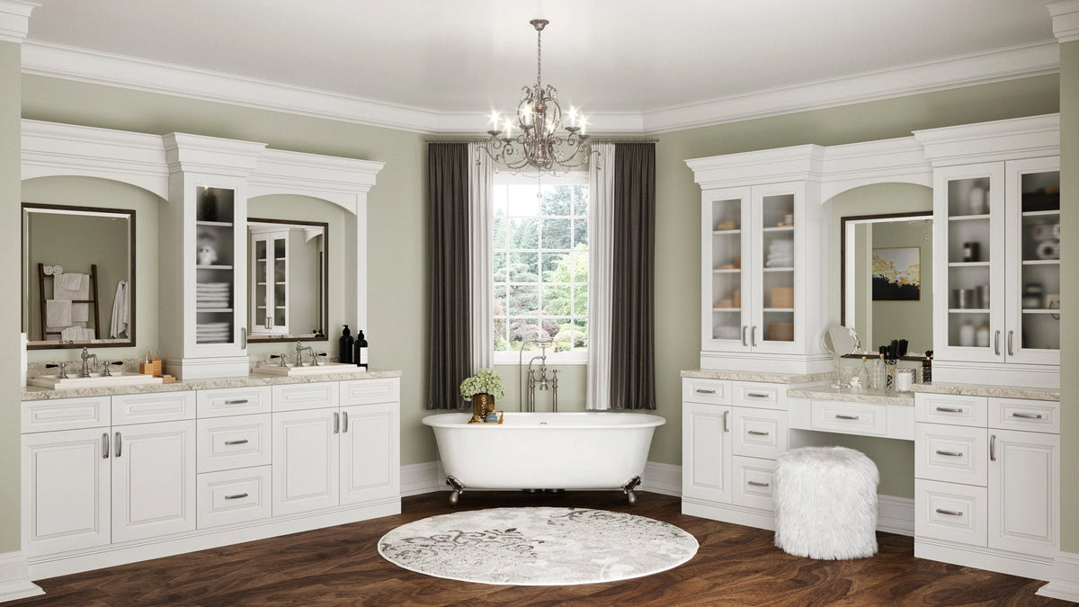 Torrance White Bathroom Vanities