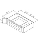 White Shaker 36" Under Cabinet Drawer