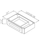 White Shaker 30" Under Cabinet Drawer