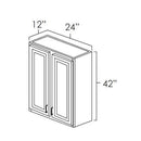 Toffee Shaker 24" x 42" Wall Cabinet