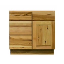 Knotty Hickory Shaker 30" Vanity Combo w/ Drawers on Left