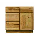 Rustic Hickory Shaker 30" Vanity Combo w/ Drawers on Left Pre-Assembled
