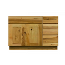 Rustic Hickory Shaker 42" Vanity Combo w/ Drawers on Right