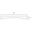Winchester Grey 48" Arched Valance