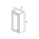 Sage Green Shaker 18" x 36" Wall Cabinet
