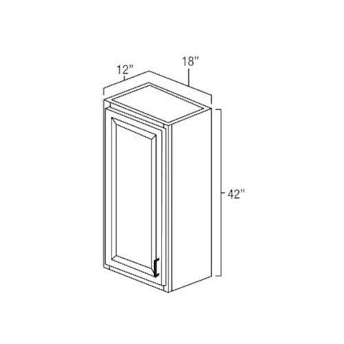 Butterscotch Shaker 18" x 42" Wall Cabinet